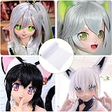 Yolev White PVC Mesh Sheet 30x100cm Waterproof Plastic for Fursuit Eyes Cosplay view 4