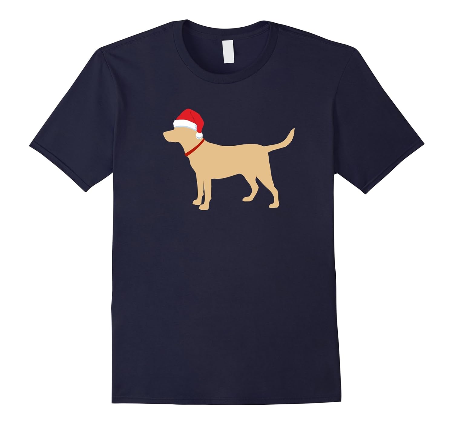 Labrador Retriever Tee Dog Red Santa Hat Shirt-ANZ