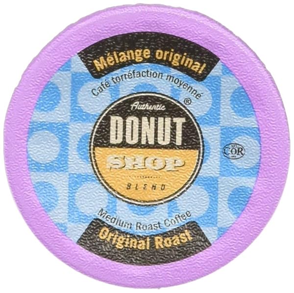 AUTHENTIC DONUT SHOP BLEND ORIGINAL ROAST SINGLE-CUP COFFEE FOR KEURIG K-CUP BREWERS, 24 COUNT
