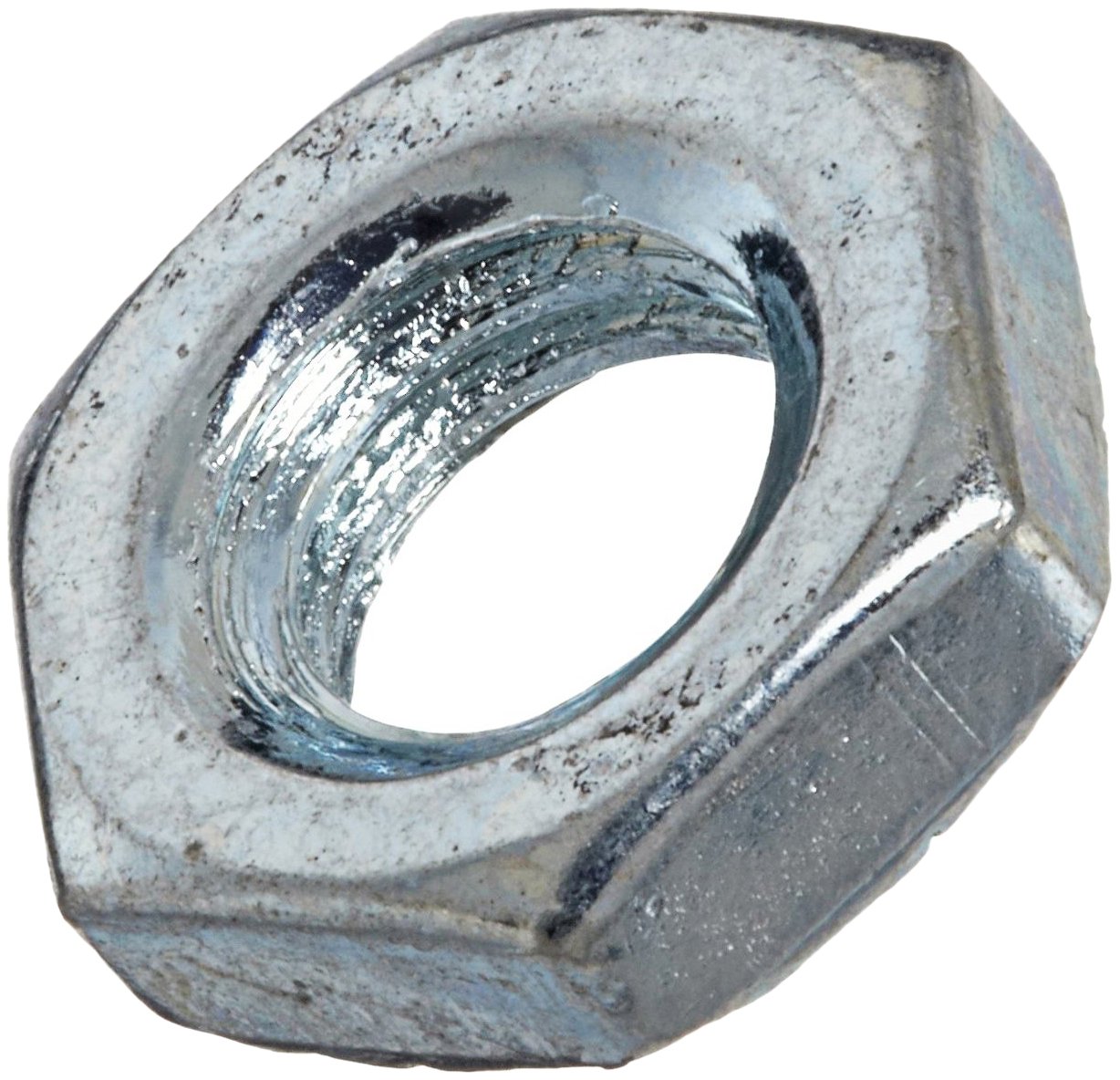 Steel Hex Nut, Zinc Plated Finish, Class 8, DIN 934, Metric, M121.5 Thread Size, 19 mm Width