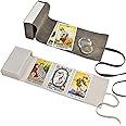 Knana 3Pcs Velvet Tarot Card Holder Set - Tarot Card Bags,Tarot Card Pouches,Tarot Carrying Bag for Tarot Cards and Oracle Decks - White&Gray