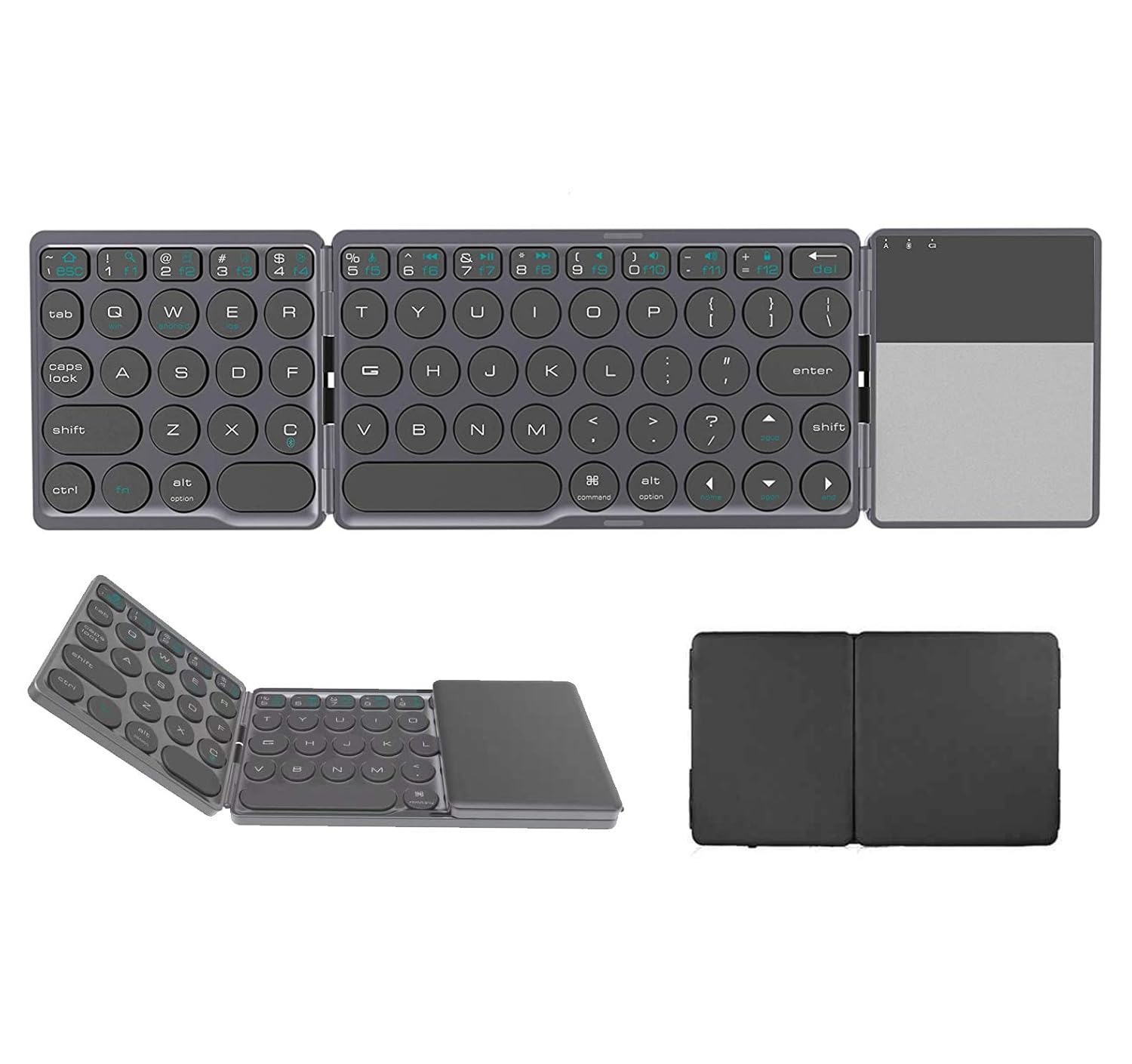 Skyshop Round Key Foldable Bluetooth Wireless Keyboard: Amazon.in