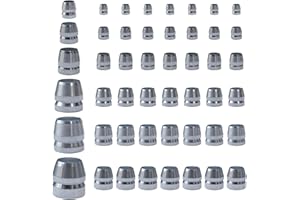 SPNKMJUJ 42 PCS Round Axe Handle Wedge Safety Handle Metal Wedge Hammer Handle Wedges Steel Wedge Kit for Axe Hammer Sledge (0.31/0.39/0.47/0.55/0.63/0.71 Inch)