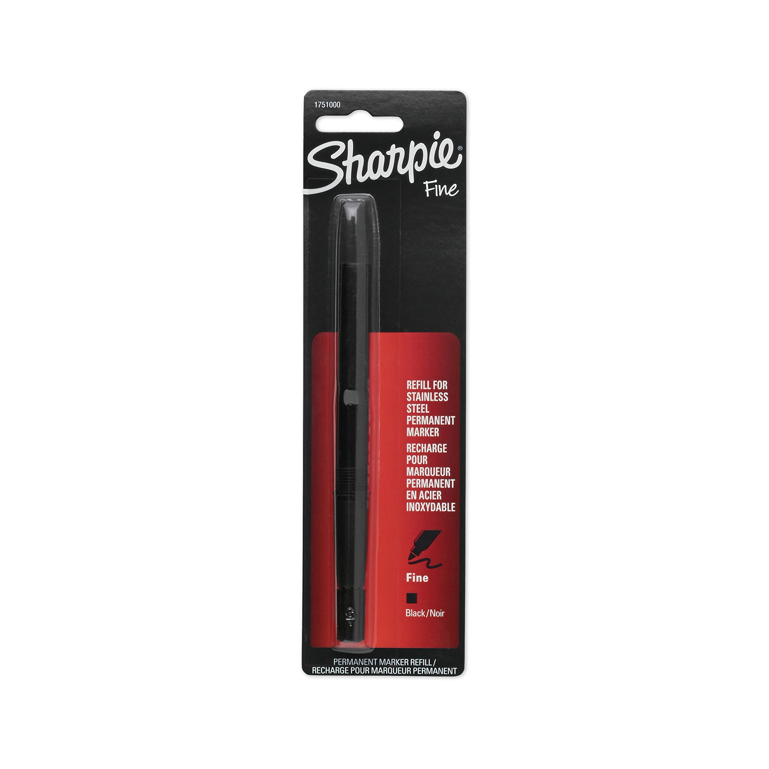 Sharpie 1751000 Stainless Steel Fine Point Refill, Black Buy Online in