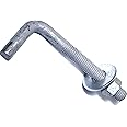 Hard-to-Find Fastener 014973147440 Galvanized Anchor Bolts, Gray 5/8-11 x 6, Piece-10