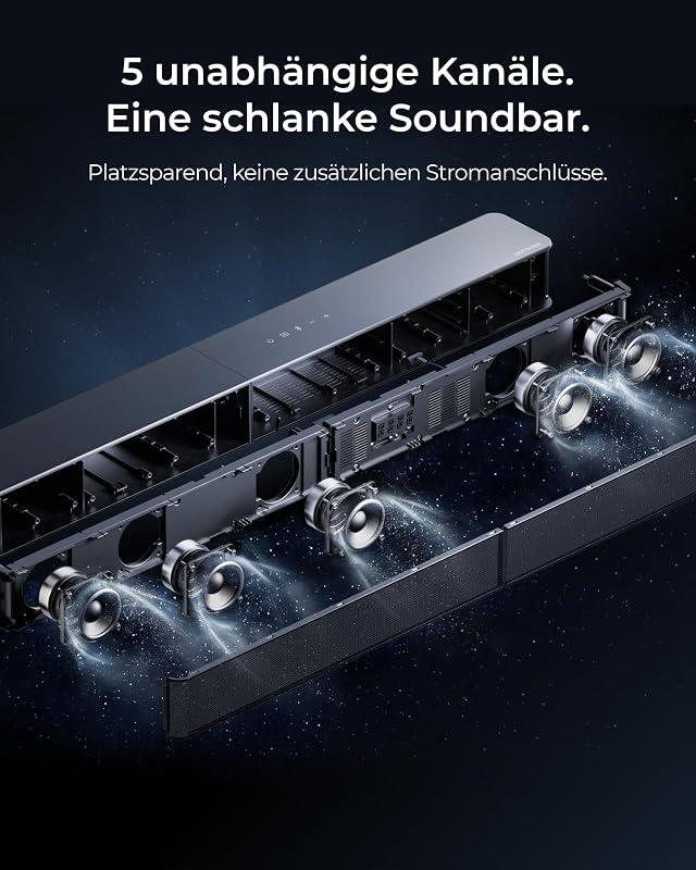 7.1 Vollständig Kabelloses Surround Sound System mit Dolby Atmos