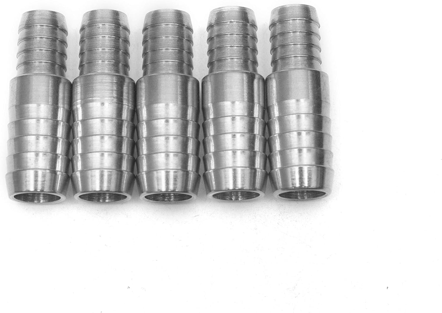 LTWFITTING Bar Production Stainless Steel 316 Barb Splicer Mender 5/8" Hose ID x 1/2" (13mm) Hose ID Fitting Air Water Fuel Boat (Pack of 5)