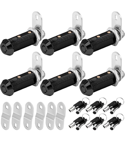 Illinois Heavy Duty Cam Lock With 2 Keys – Fits Material Up To 7/8" Thick – Keyed Alike