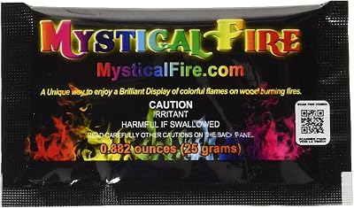 Mystical Fire Set of 10 Multicoloured Flame Packs - 12x5x10 cm