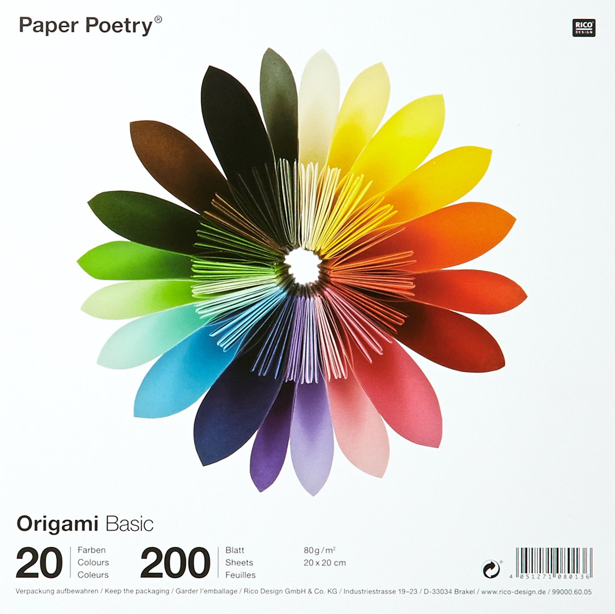 Origami Basic 20 X 20 Cm