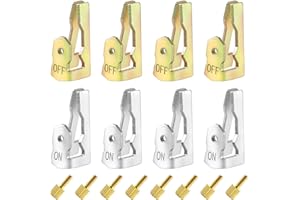 ZNBSIXP 8 Pcs Time Switch Replacement Trippers Kit,Timer Trippers Replacement Switch Kit for 156T1978A for T100 Series Timers,Pool Timer On Off Clips Pool Timers Pins(4 ON /4 Off /8 Screws)