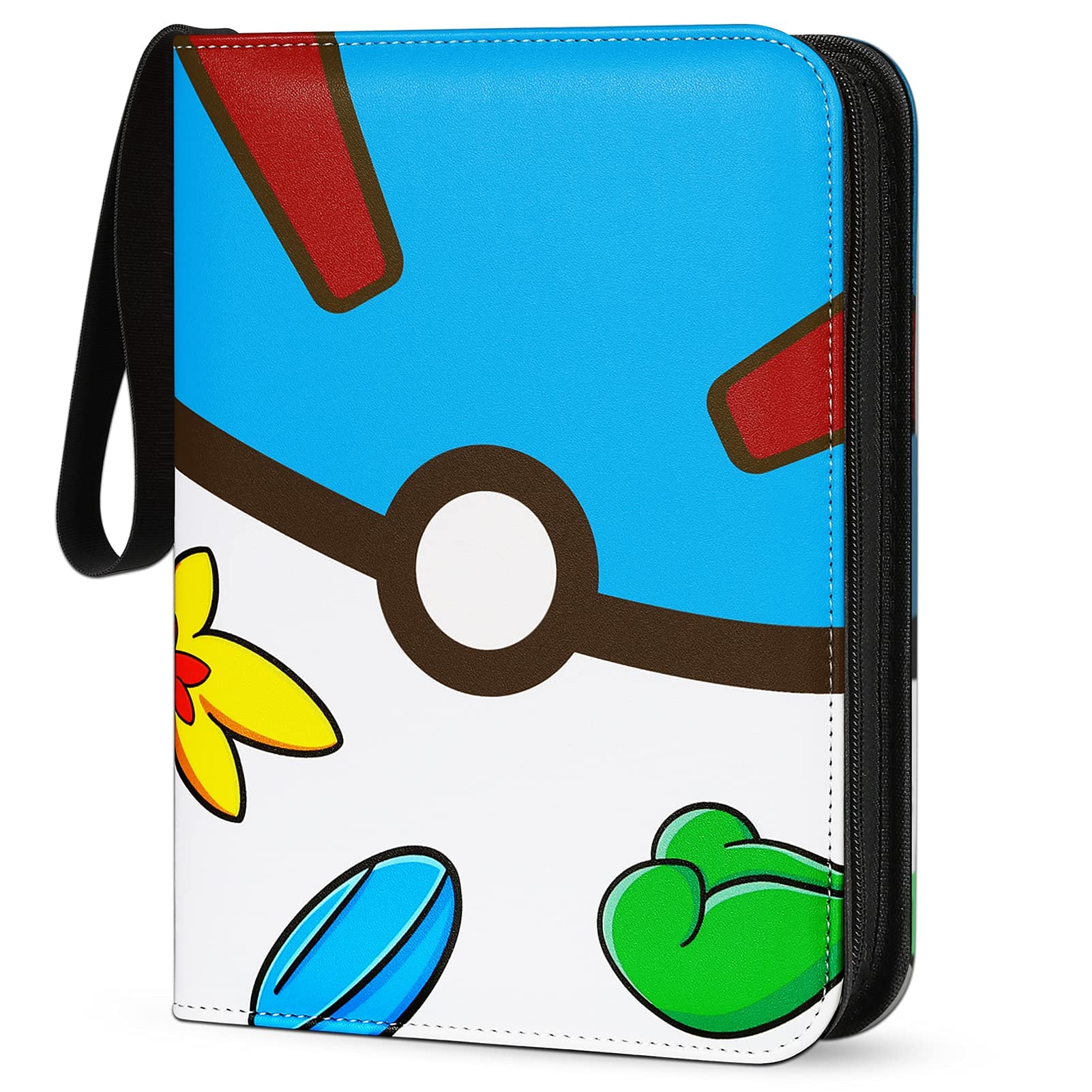 Card Binder 440 Pockets, 4-Pocket Card Holder Album with 55 Sleeves Blue — image 1