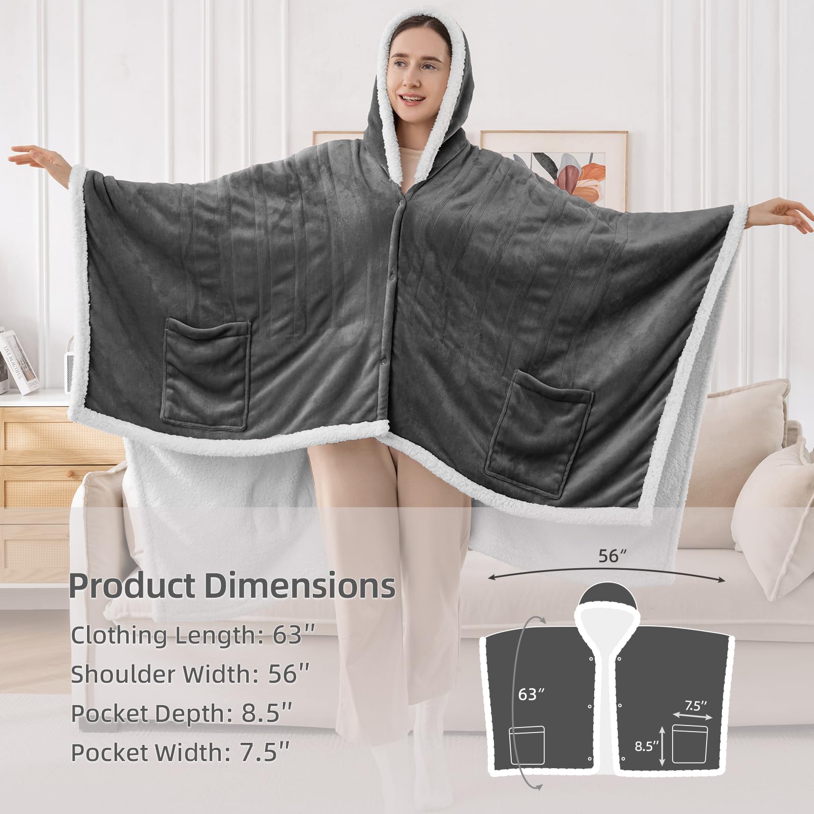 Heated Blanket Electric Throw