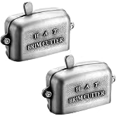 CraftyDream 2 Pack Hat Brim Cutter, 1/8 Inch Metal Shaper for Making Steel | Baseball Cap Cutter Tool for Precise Shaping, Durable Metal Construction, Ideal Crafting Tool for DIY Projects