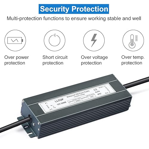 Led Driver 200 Watts Waterproof Ip67 Power Supply Transformer Adapter 90v130v Ac