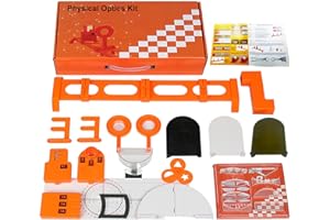 EXBEPE Physics Optics Experiment Set Refraction and Reflection of Light,Convex Lens and Small Hole Imaging Experiment, Three Primary Colors of Light School Optics Learning Educational Science Kits