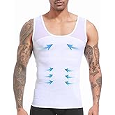 Mens Slimming Body Shaper Vest, Gynecomastia Compression Shirt Shapewear, Abs Abdomen Undershirts, Tummy Control Tank Top
