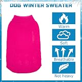 Mihachi Turtleneck Dog Jumper - Cable Knit Winter Coat with Leash Hole view 3