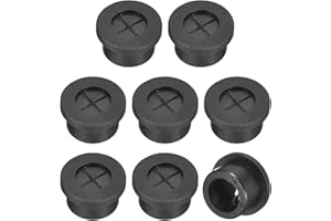 uxcell 8 Pcs Cable Cord Grommet, 5/8 Inch (16mm) Desk Grommet Flexible Rubber Grommets Wire Hole Cover Pass Through for Offic