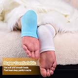 CGBOOM Moisturizing Gel Heel Socks Toe Open for Dry Cracked Skin Pain Relief 2 view 4