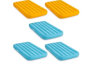 Intex Cozy Kidz Bright & Fun-Colored Inflatable Air Bed w/ Carry Bag (5 Pack)