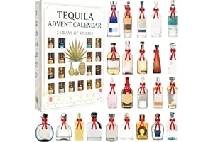 Tequila Advent Calendar 2025 for Adults, A Unique Christmas Countdown with 24 Surprises, Fun Holiday Gift Idea for Men and Wo