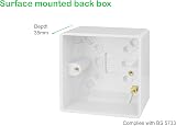 Schneider Electric Ultimate White Moulded Surface Pattress 35mm GU9135 view 2