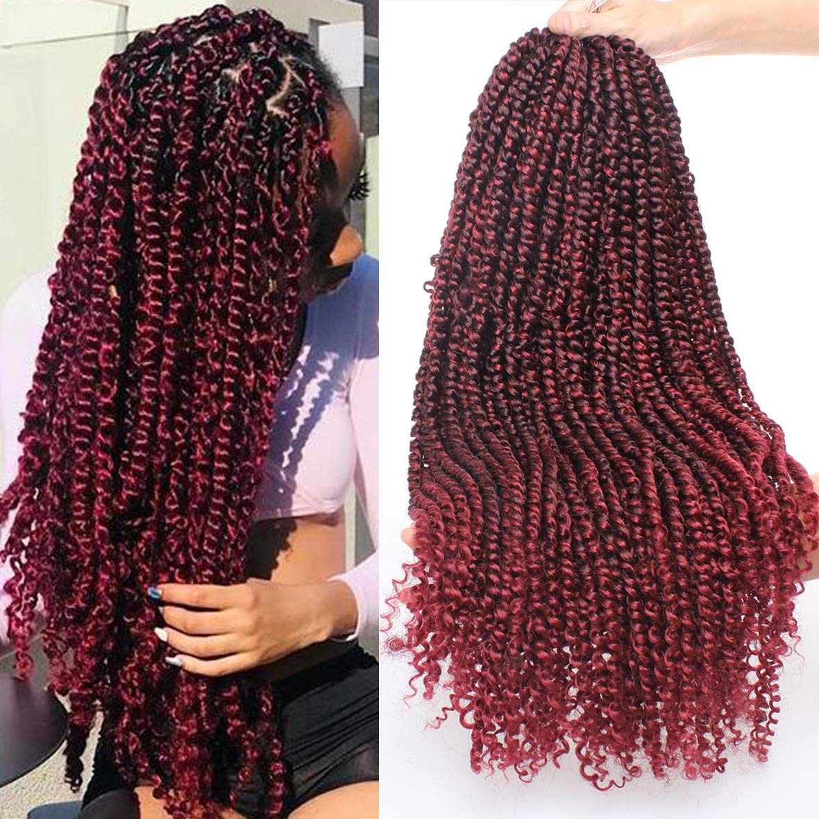 Amazon Com Leeven 6 Packs Pre Twisted Passion Twist Crochet Hair