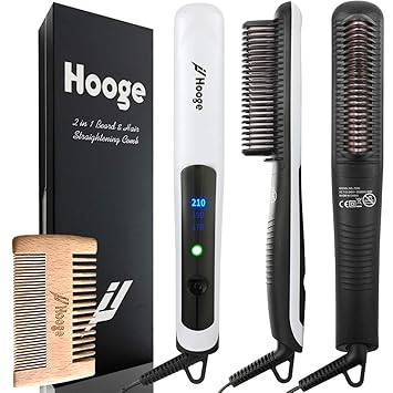 Amazon Com Upgraded Beard Straightener Comb For Men Hooge Beard