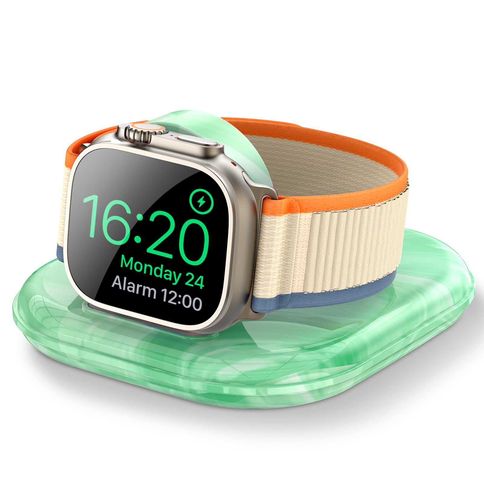 Photo 1 of for Apple Watch Magnetic Charging Dock - Fast Magnetic Charger Stand, Compatible with Apple Watch Series 2/3/4/5/6/7/8/9/10/Ultra 1 2, Supports Nightstand Mode, Portable Design for Travel