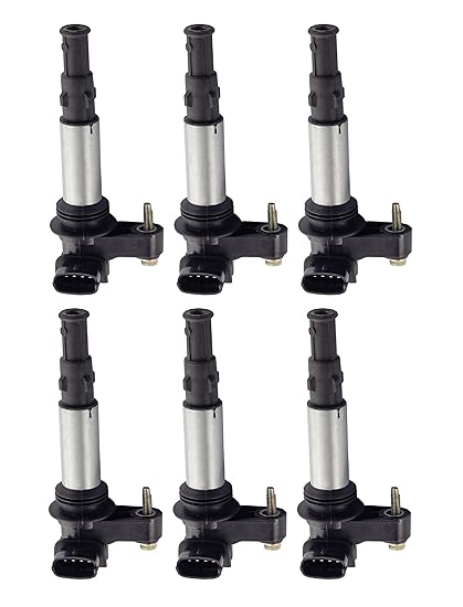Pack Of 6 Ignition Coils For Buick Enclave Cadillac Traverse Cts Sts Chevy Gmc Saab 9 3 Saturn Outlook V6 2 8l 3 6l Compatible With C1508 Uf 375 Uf375 Amazon In Car Motorbike