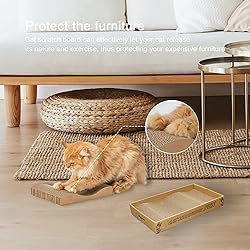 RUBMEOW Cat Scratch Pad Cardboard Scratcher