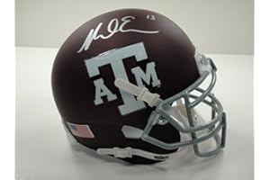 SCHUTT OFFICIAL NCAA LICENSED HELMET, JSA CERTIFIED AUTHENTIC, SIGNED BY MIKE EVANS MIKE EVANS #13 JSA CERTIFIED SIGNED TEXAS A&M AGGIES MINI HELMET AUTOGRAPHED