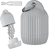 Preservative Free Eye Drops - Travel Case, Holds 6 Single-Use Containers, with Keychain Ring.