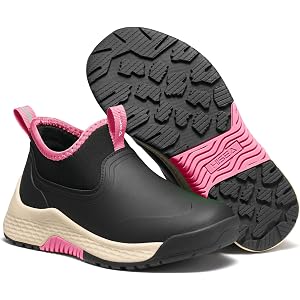 HISEA Girls & Boys Waterproof Kids Rain Boots, Lightweight Chelsea Shoes | Insulated Non Slip Rubber Booties, Comfortable for