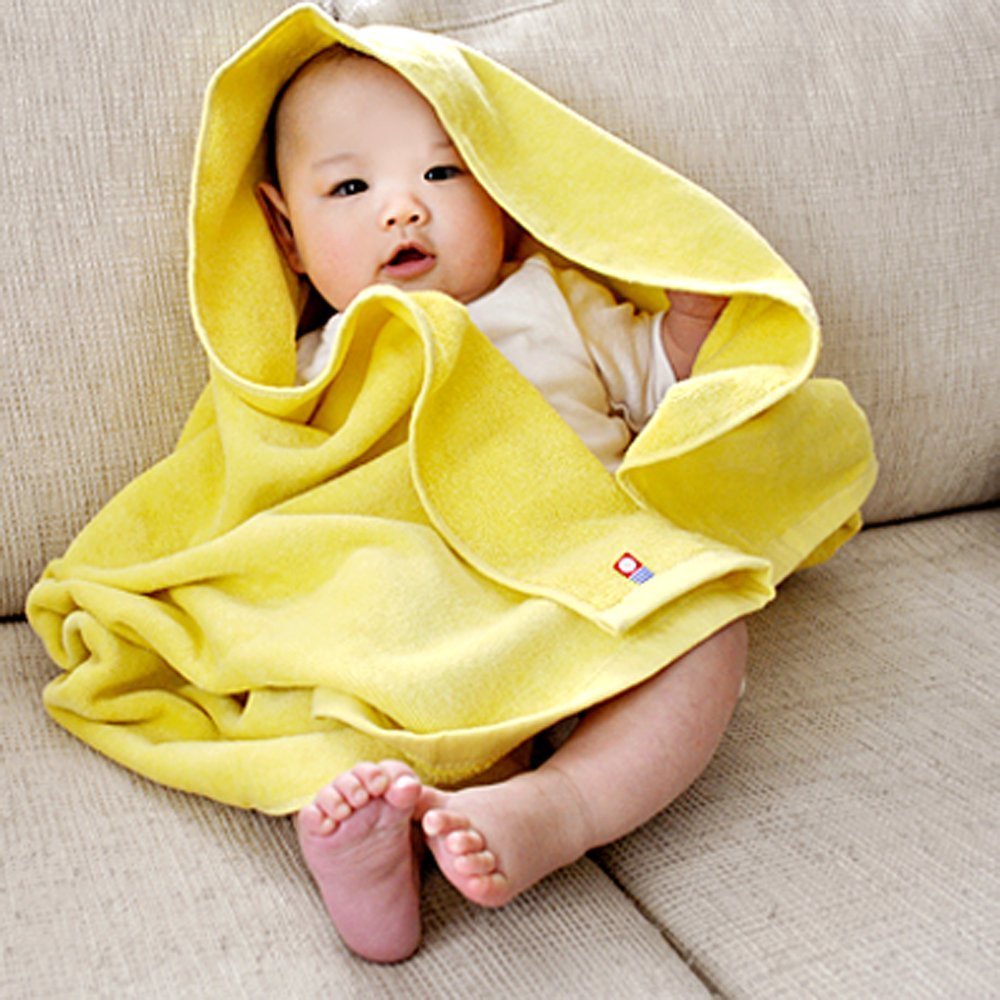 Bloom Imabari Towel Baby color bath towel two sets (White Ã— salmon