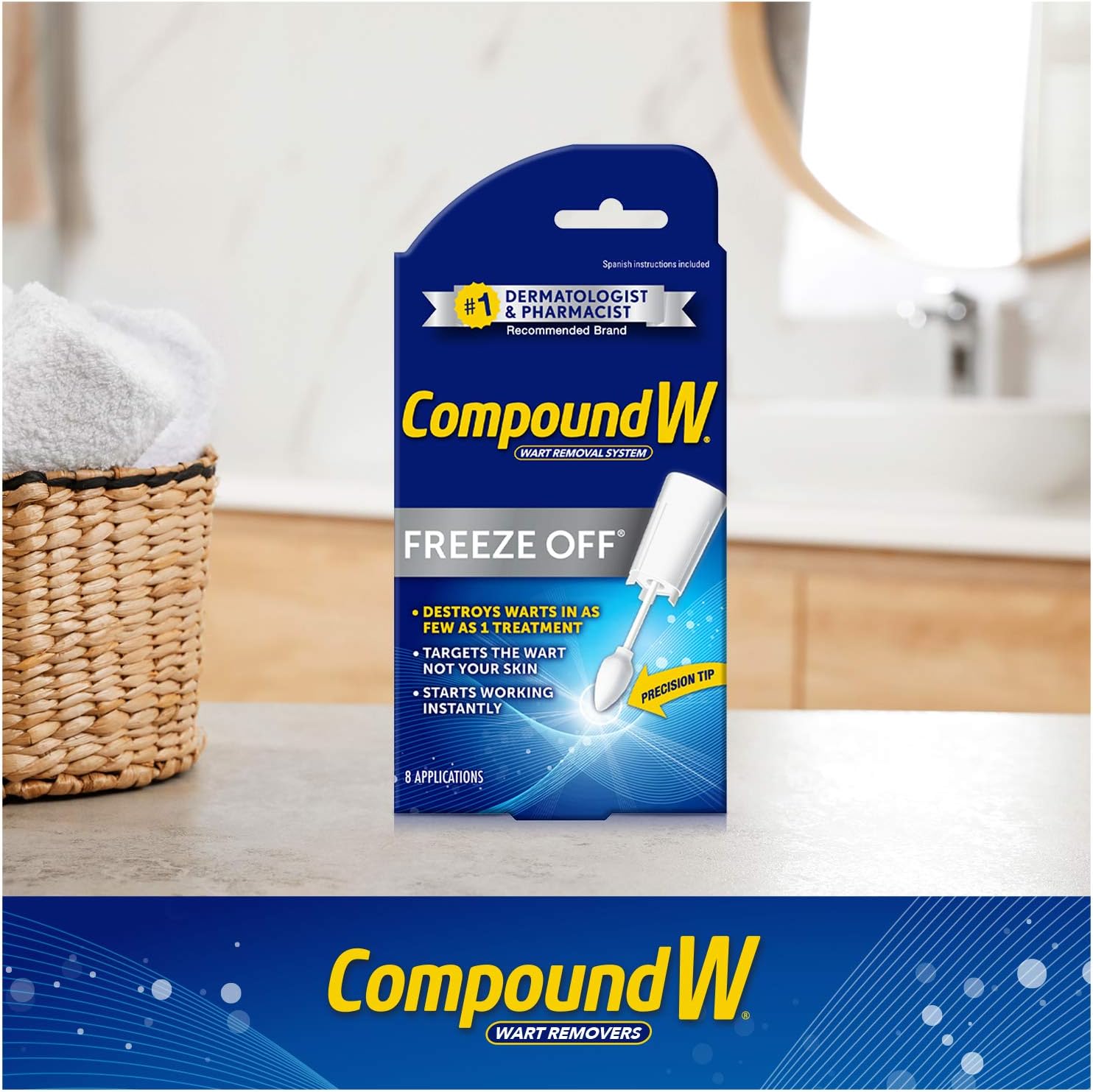 Compound W Freeze Off | Wart Removal | 8 Applications: Health & Personal Care