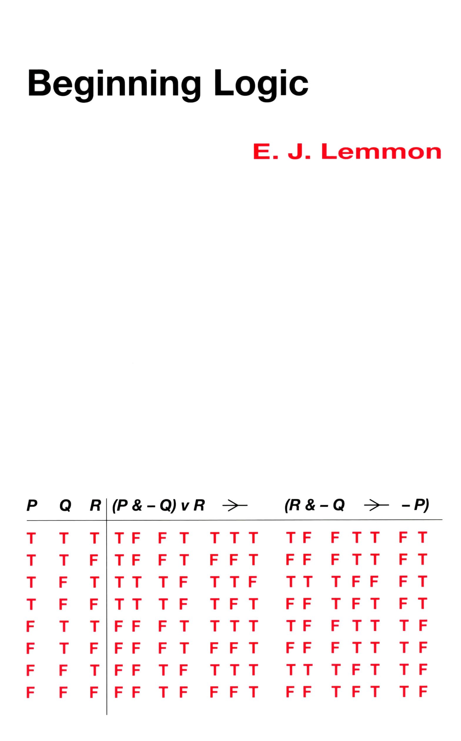 Amazon It Beginning Logic Lemmon E J Libri In Altre Lingue