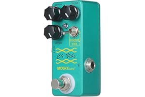 SIUKE Chorus/Vibe Effect Pedal, /MOSKY CH VIBE Effect Pedal,Effector, Green