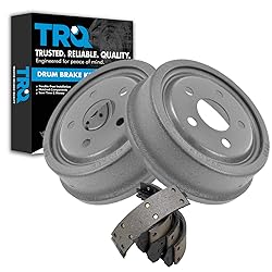 TRQ Rear Brake Drums & Shoes Kit Set Compatible