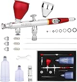 NEOECO SJ83 Airbrush Set 0.2/0.3/0.5mm Nozzles 1/3oz Cup Dual Action view 1