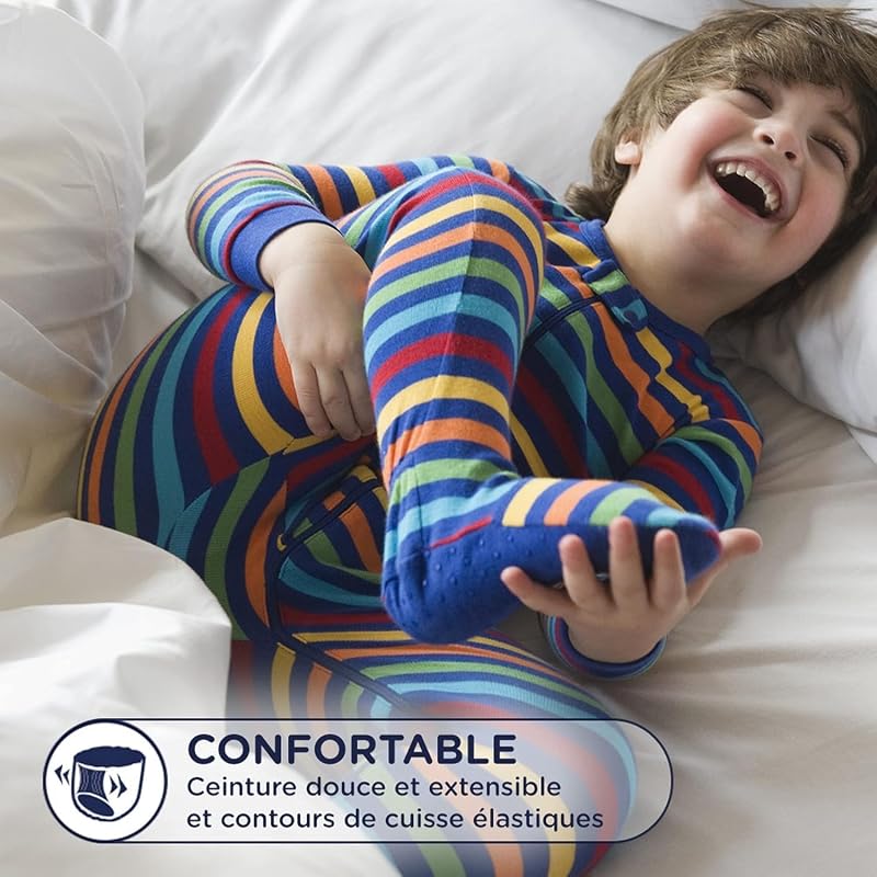 Drynites 4-7 ans Garçon (17-30kg) - Sous-Vêtements de Nuit Absorbants pour Enfants qui Font Pipi au Lit - x64 Culottes (Lot de 4 Paquets de 16)
