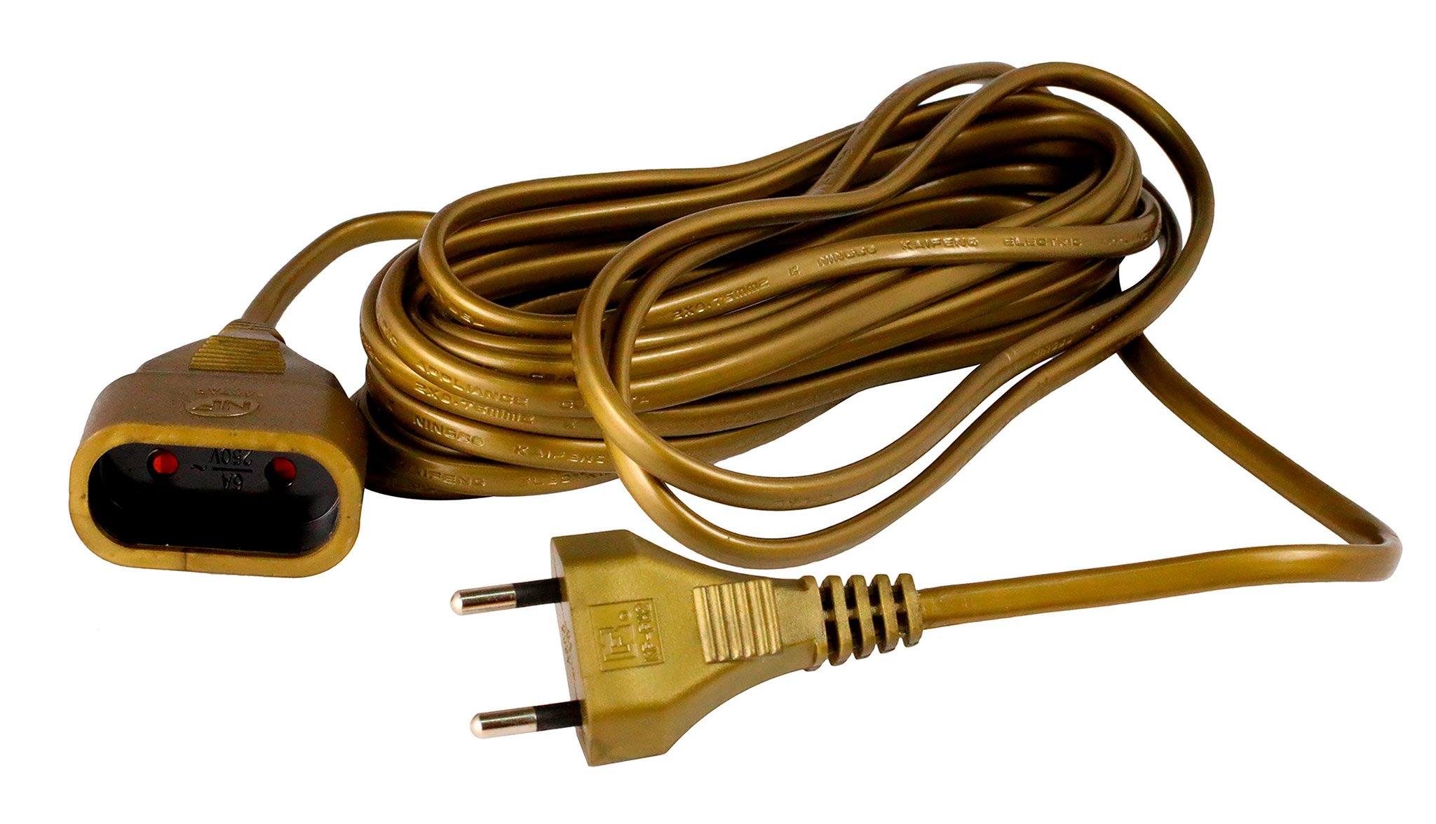 Zenitech - Zenitech HO3VVH2F 2X 0.75 Socket 6A Gold 5 m