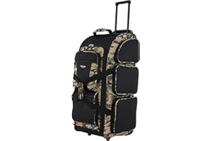 Travelers Club Xpedition 30 Inch Multi-Pocket Upright Rolling Duffel Bag