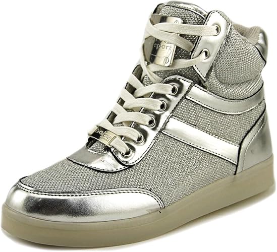Bebe Sport Krysten Women Us 5 5 Silver Sneakers Amazon Co Uk Shoes Bags