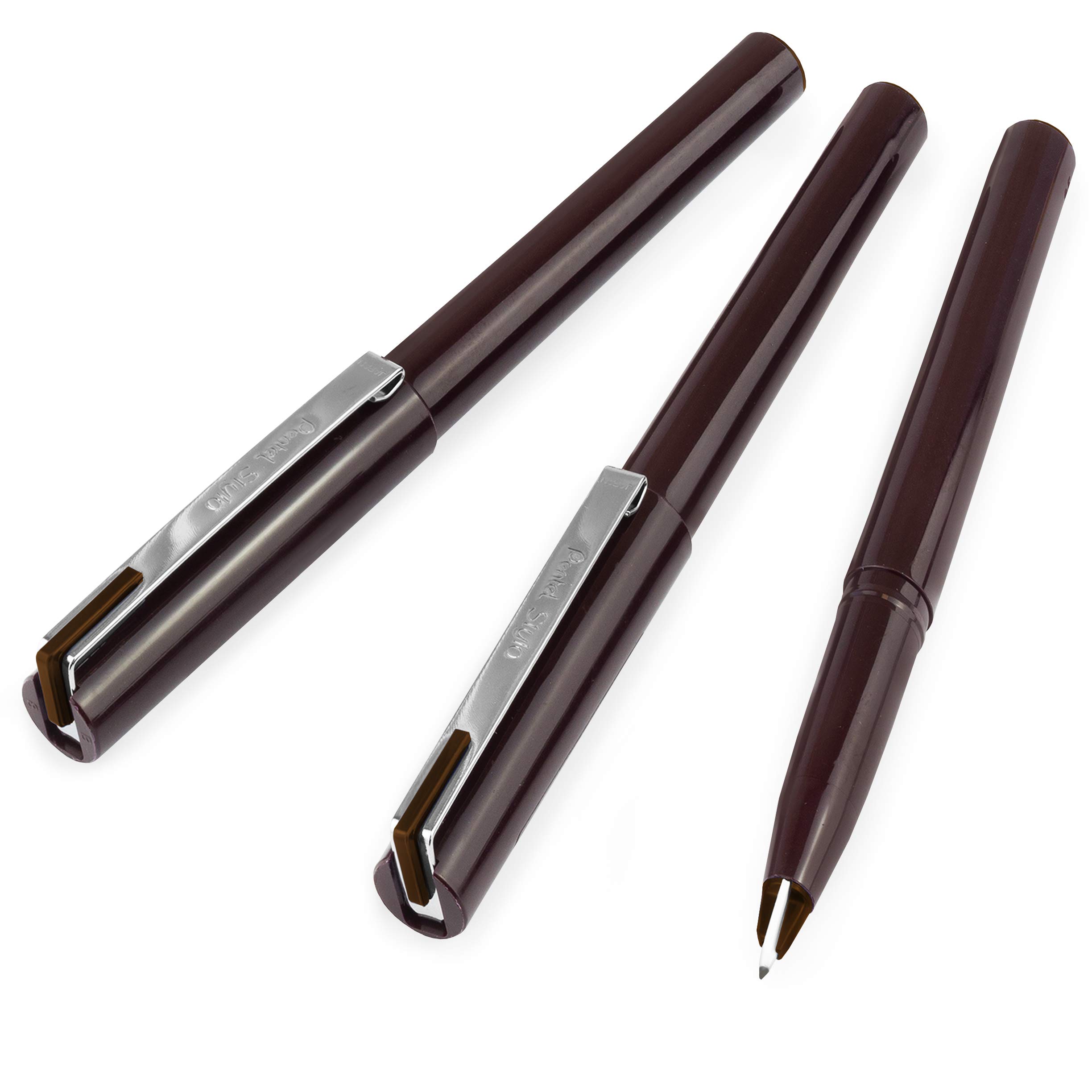 Pentel JM20 Stylo Disposable Fountain Pen – Sepia Ink - Pack of 3