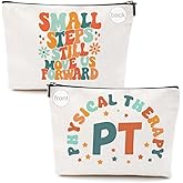 Chenyoumaoyi Physical Therapy Gifts Physical Therapist Gifts Makeup Bag Occupational Therapy Gift Inspirational PT Office Cosmetic Bag for Women Coworker Birthday Christmas Appreciation