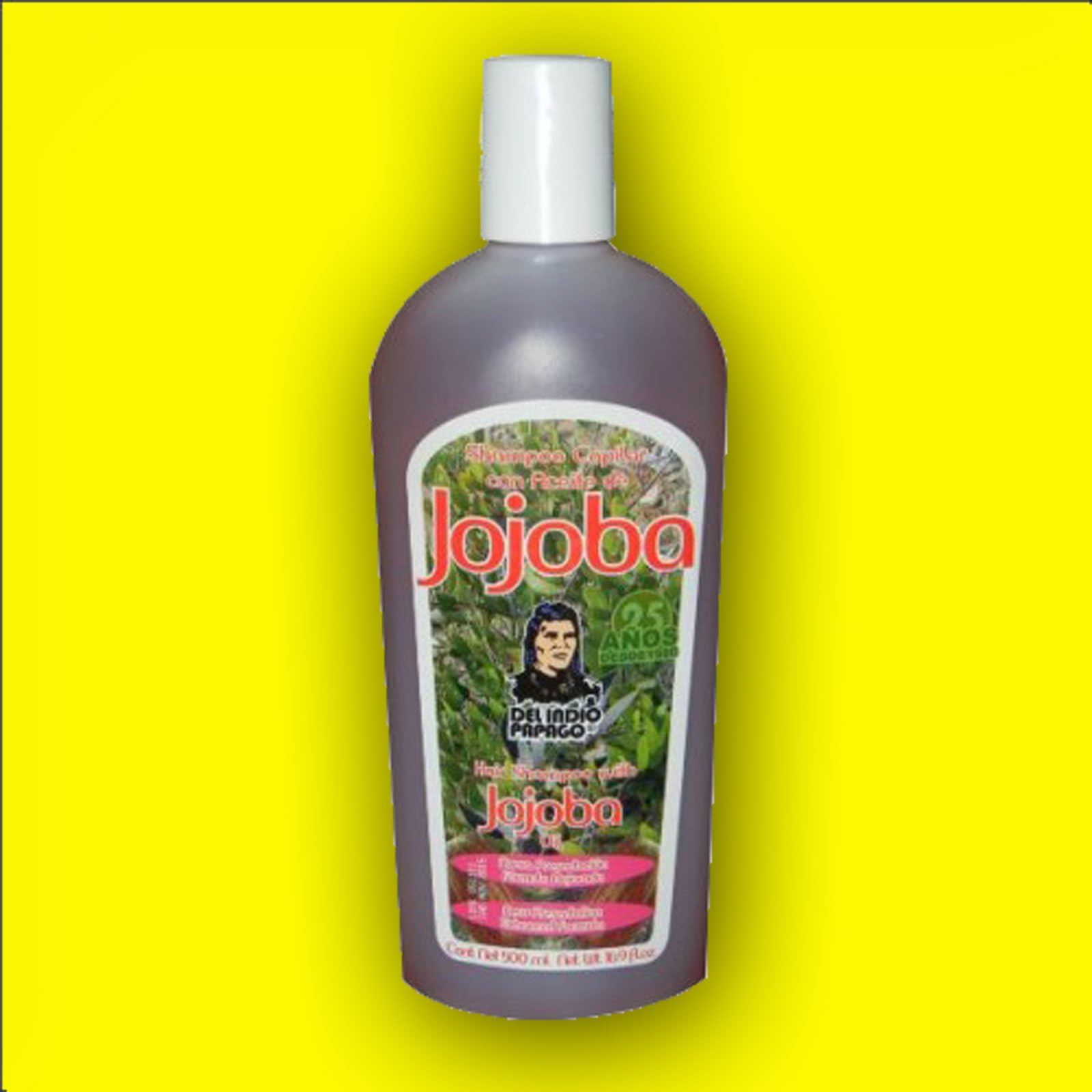 Shampoo Con Aceite De Jojoba 500ml Del Indio Papago Shampoo Recomendado Para Su Uso En Cabello Graso. Shampoo with Jojoba Oil 500ml Del Indio Papago Shampoo Recommended for Use in Oily Hair.