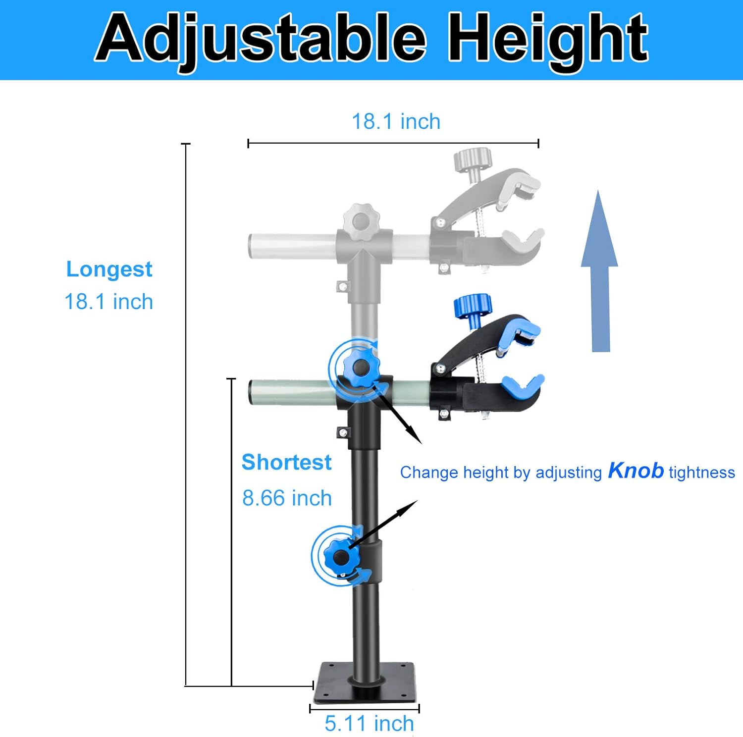 Clothink Bike Repair Stand Wall Mount Height Adjustable, Bicycle Maintenance Workstand Repair Rack for Mountain Road Bikes : Sports & Outdoors
