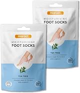 PROFOOT Moisturising Foot Mask 2 Pack Intensive Repair Tea Tree Vitamin E
